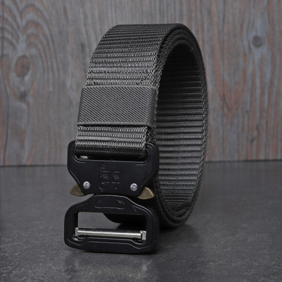 DarknDive Men Casual Grey Nylon Belt