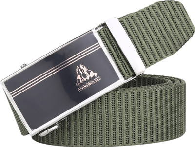 PROVOGUE Men Casual Green Nylon Belt