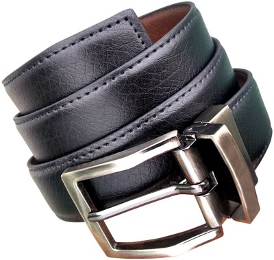 Quotes craft Men Casual, Formal, Party Black Artificial Leather Reversible Belt