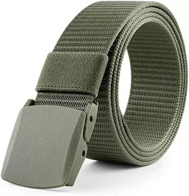 SPRINGY Men & Women Casual Green Nylon Belt
