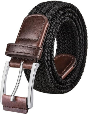 WROGN Men Formal, Casual, Party, Evening Black Nylon Belt