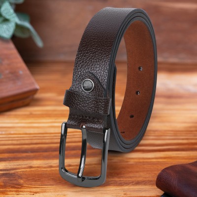 Starlets Men Formal, Casual, Party, Evening Brown Genuine Leather Belt