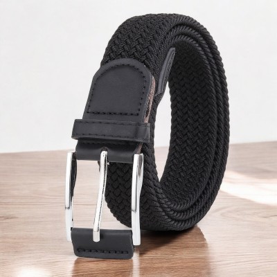 PROVOGUE Men & Women Casual, Evening, Formal, Party Black Nylon Belt