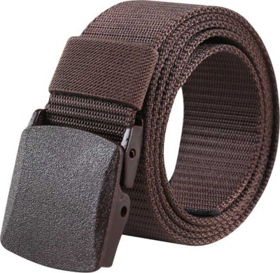 house of common Men Casual Brown Nylon Belt