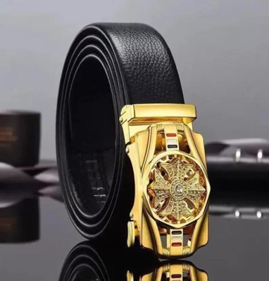 Icongadget Men Formal, Party, Casual, Evening Black Synthetic Belt