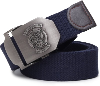 LOOPA Men Casual Blue Nylon Belt