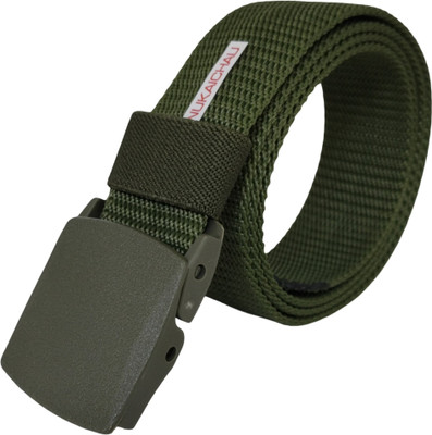 NUKAICHAU Men Casual, Evening, Party Green Nylon Belt