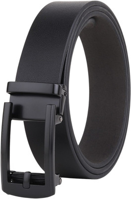 WROGN Men Formal, Casual, Evening, Party Black Genuine Leather Belt