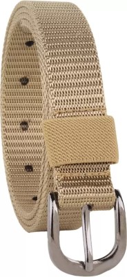 elivor Women Casual, Evening, Evening, Formal Beige Nylon Reversible Belt