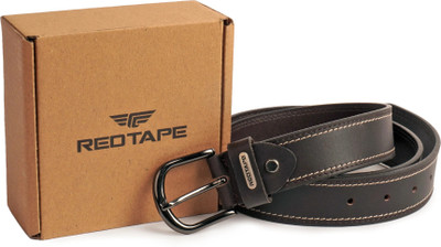 RED TAPE Men Casual Brown Genuine Leather Belt