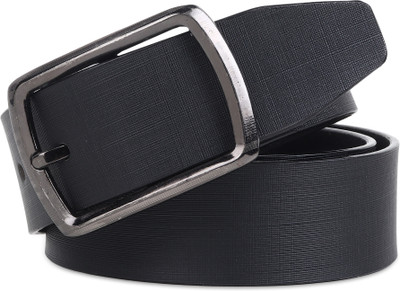 METRONAUT Men Formal, Casual, Evening, Party Black Genuine Leather Belt
