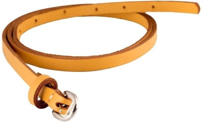 TRYSCO Women Casual Yellow Genuine Leather Belt