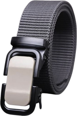 Niddleman Men Casual, Evening, Party Grey Nylon Belt
