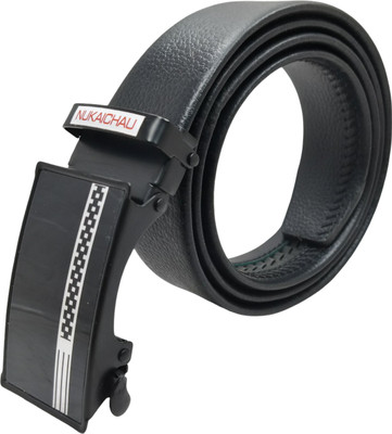 NUKAICHAU Men Formal, Casual, Evening, Party Black Artificial Leather, Texas Leatherite Belt