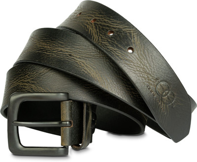 Lamia Italiana Men Casual, Evening, Party Black Genuine Leather Belt