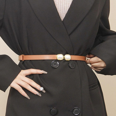 SYGA Women Brown Genuine Leather Belt