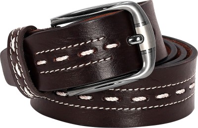 Leatherworld Men Casual, Evening, Party, Formal Brown Genuine Leather Belt