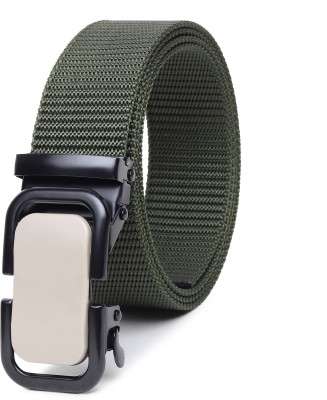 house of common Men Casual, Formal Green Nylon Belt