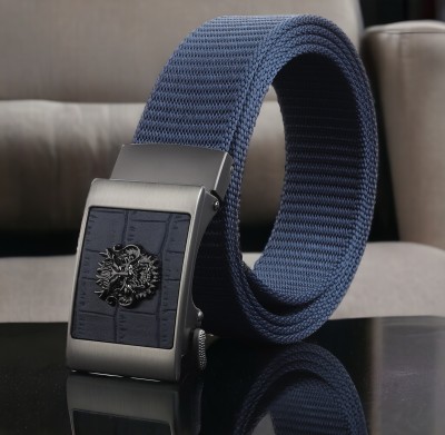 Winsome Deal Men Casual Blue Canvas Belt