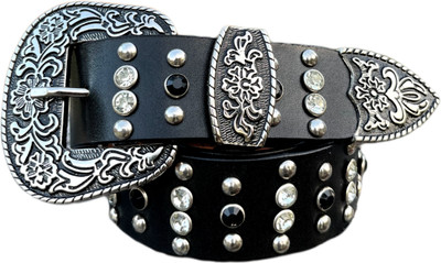 ENTEGRO Men Party, Evening, Casual Black Genuine Leather Belt