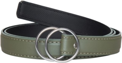 YASHIKA PLASTIC Girls Casual, Evening, Party, Formal Green Artificial Leather Belt