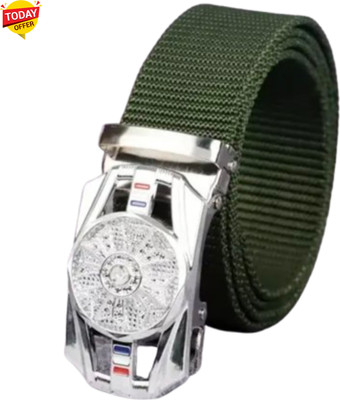 Artisanwear Men Casual Green Nylon Belt
