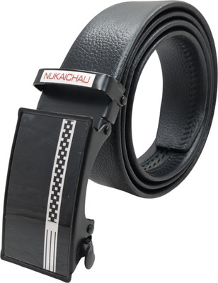 NUKAICHAU Boys & Girls Formal, Casual, Evening, Party Black Artificial Leather, Texas Leatherite Belt