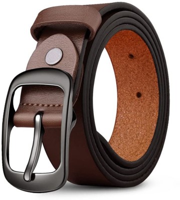 LOOPA Men Formal, Casual, Party Brown Artificial Leather Belt