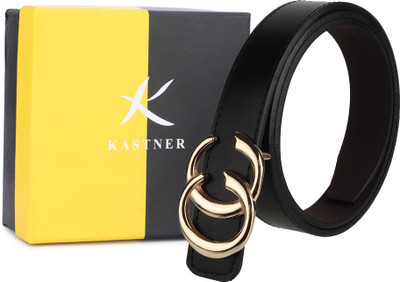 Kastner Women Casual, Formal, Evening, Party Black Artificial Leather Belt