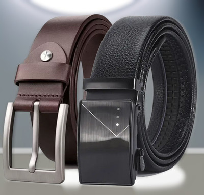 METRONAUT Men Formal Multicolor Genuine Leather Belt