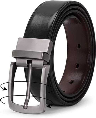 NEXTBELT Men Casual, Party, Formal, Party Black Artificial Leather Reversible Belt