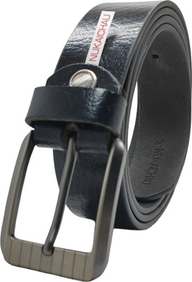 NUKAICHAU Men Formal, Casual, Evening, Party Black Genuine Leather Belt