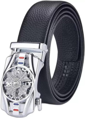 Icongadget Men Casual, Evening, Party Black Texas Leatherite Belt