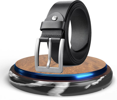METRONAUT Men & Women Casual Black Artificial Leather Belt