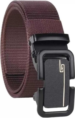 samay lifestyle Men Casual, Evening, Formal, Party Brown Nylon Belt