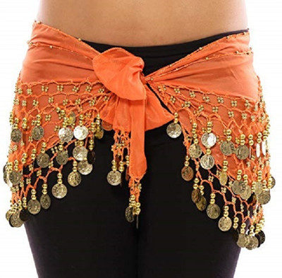OJASFASHION Women Orange Fabric Belt