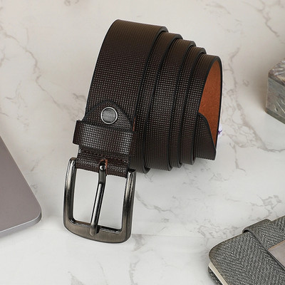 KILLER Men Formal Brown Artificial Leather Belt