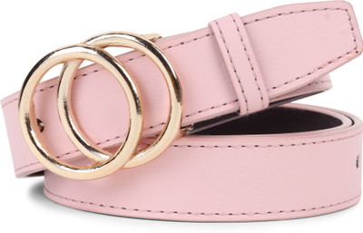 TPM Women Casual Pink Artificial Leather Belt