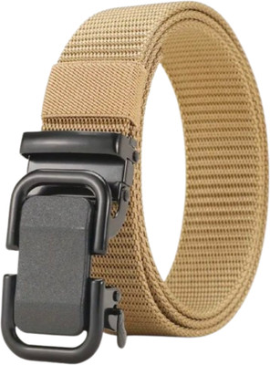 Niddleman Men Evening, Party, Casual Beige Nylon Belt