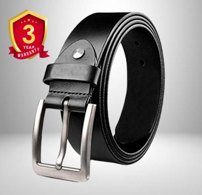 Goldfairy Men Casual, Evening, Formal, Party Black Genuine Leather Belt