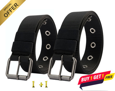 Front Look Boys & Girls Multicolor Canvas Belt