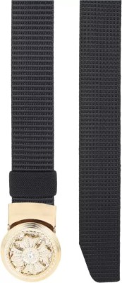 Niddleman Fashion India Men Evening, Casual, Formal, Party Black Nylon Belt