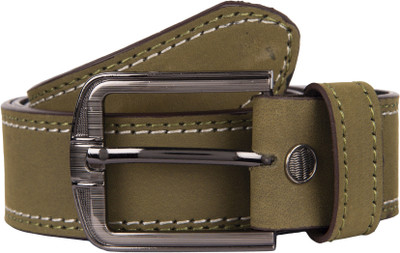 Exotique Men Casual, Party, Evening Green Genuine Leather Belt
