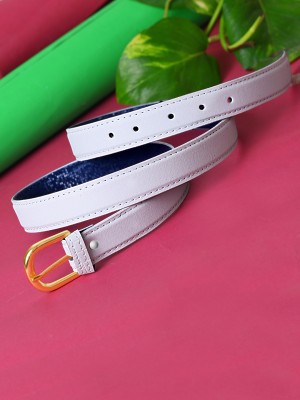 Dressberry Women Casual White Artificial Leather Belt