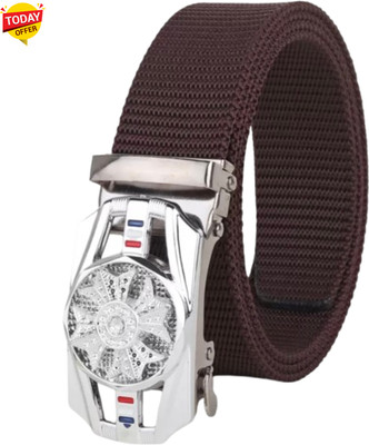 Artisanwear Men Casual Brown Nylon Belt