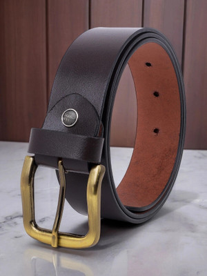 KILLER Men Casual, Evening, Formal, Party Brown Texas Leatherite Belt