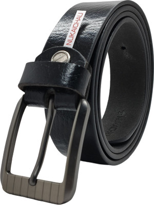 NUKAICHAU Boys Formal, Casual, Evening, Party Black Genuine Leather Belt