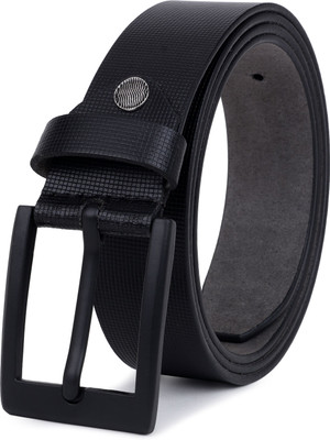 Roadster Men Formal Black Genuine Leather Belt