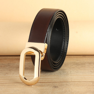 KILLER Men Formal, Casual, Evening, Party Brown Artificial Leather Reversible Belt