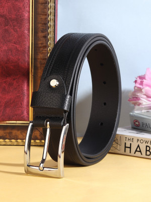 PROVOGUE Men Formal Black Genuine Leather Belt